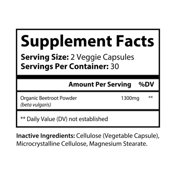 Beetroot Supplement (60 Capsules) - Image 7