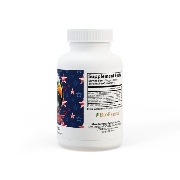 Vitamin K2 and D3 Supplement (60 Capsules) - Image 3