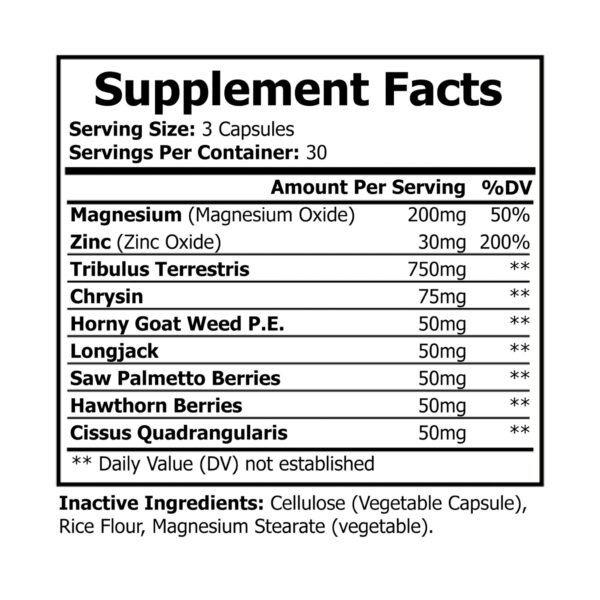 Magnesium and Zinc Supplement (90 Capsules) - Image 6