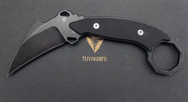 Aswang Karambit Knife with Kydex Sheath and Tec Lock Style Belt Clip - Image 2