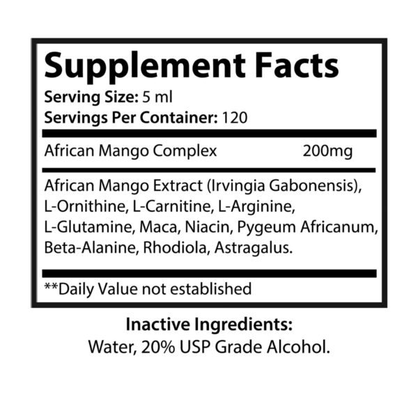 African Mango Drops Supplement (60ml, 2fl.oz) - Image 7