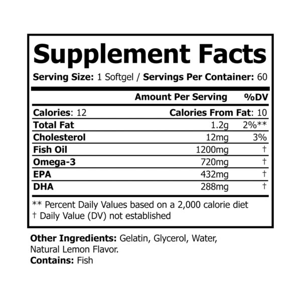 Omega-3 Fish Oil Supplement (60 Softgels) - Image 6