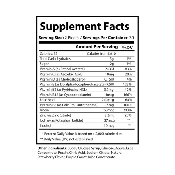 Multivitamin Gummies Supplement (60 Gummies) - Image 6