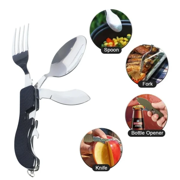 Folding Multifunctional Tableware Tool - Image 2