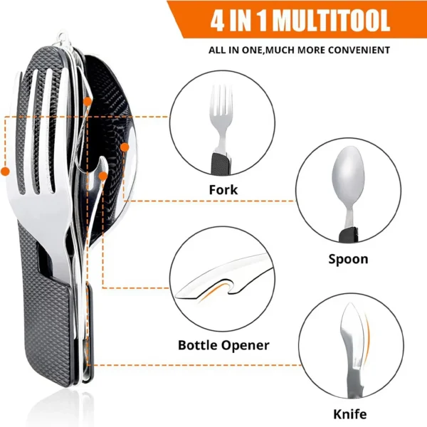 Folding Multifunctional Tableware Tool - Image 3