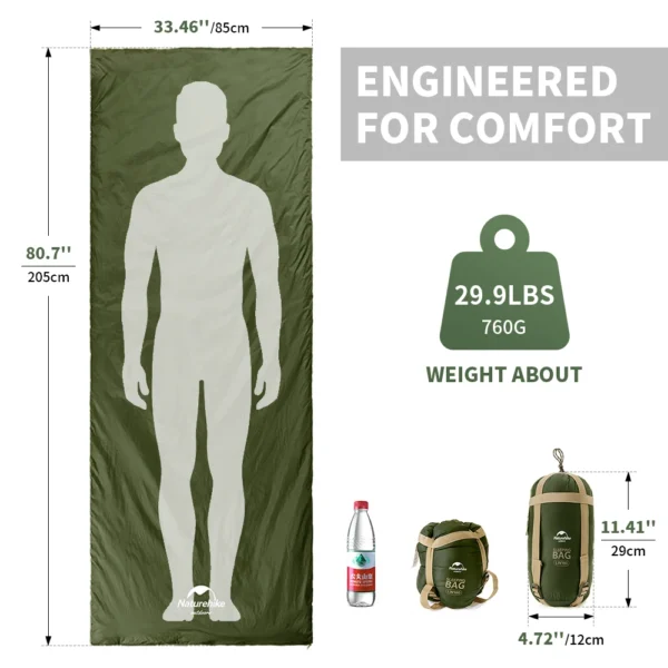 Naturehike LW180 Sleeping Bag - Image 6