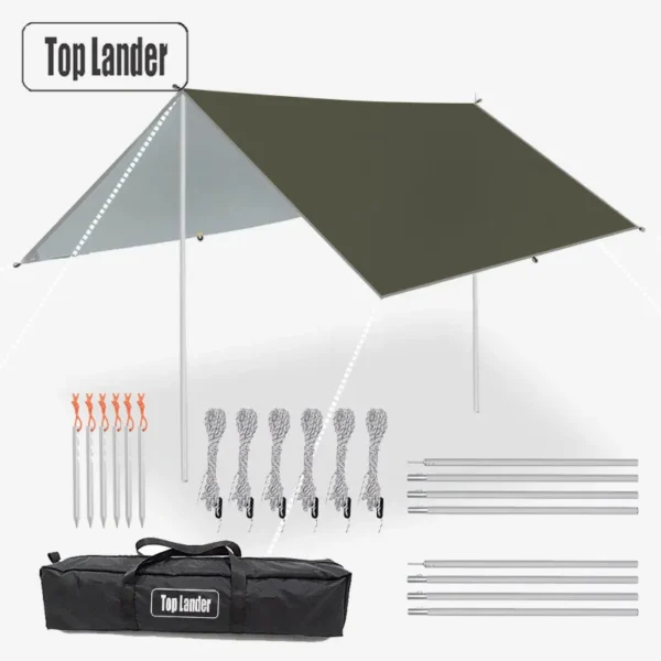 Waterproof Tarp Tent Shade - Image 13