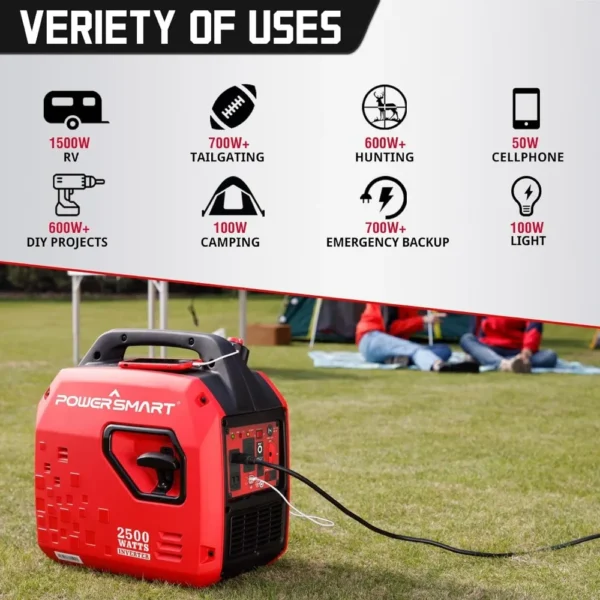 2500W Gas Powered Portable Inverter Generator - Image 4