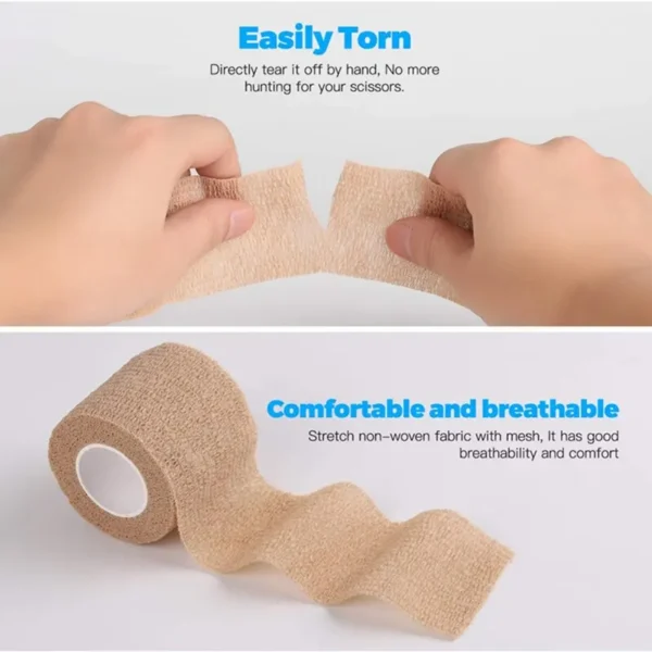 Disposable Self-Adhesive Elastic Bandage (3 Rolls) - Image 4