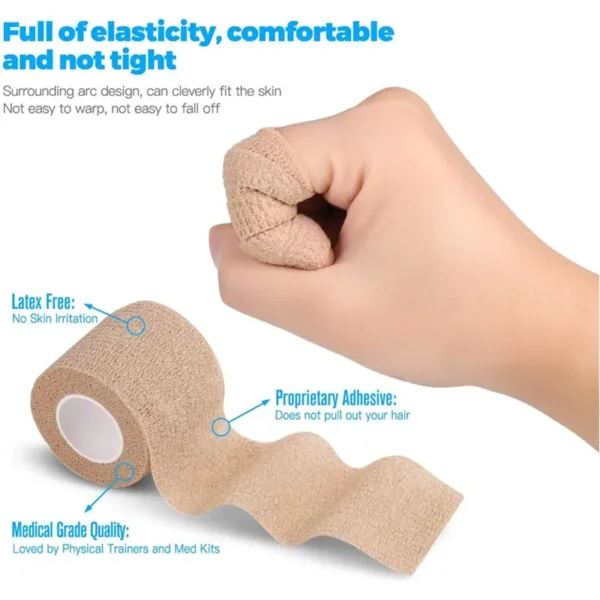 Disposable Self-Adhesive Elastic Bandage (3 Rolls) - Image 5