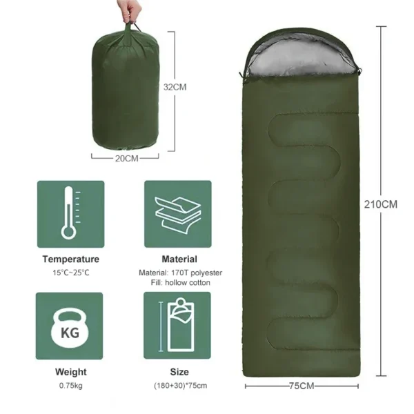 Lightweight 4 Season Sleeping Bag - Image 2