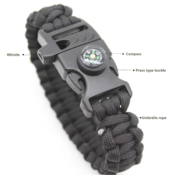 Multifunctional Paracord Survival Bracelet - Image 5