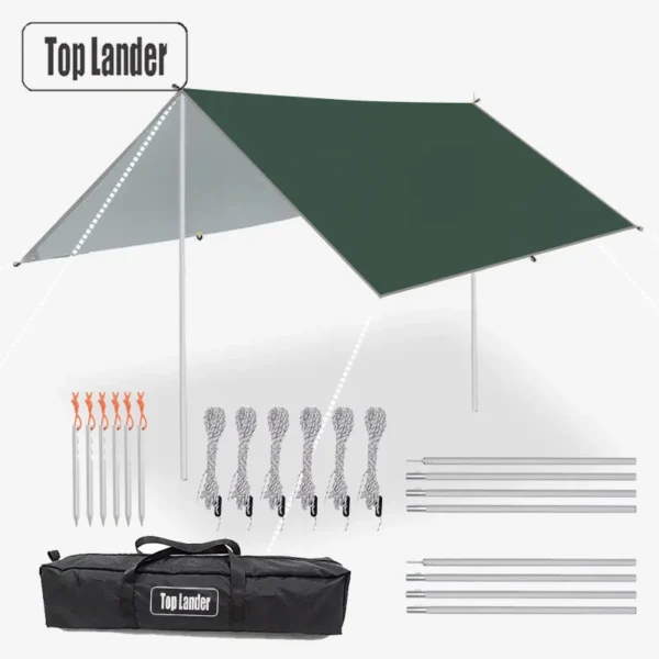 Waterproof Tarp Tent Shade - Image 9