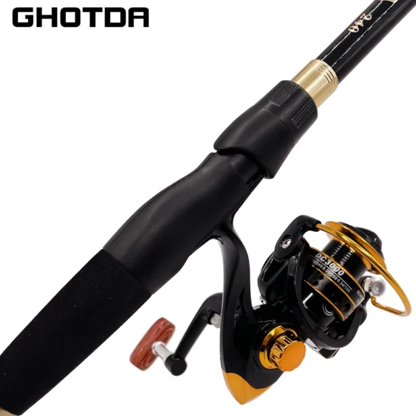 Carbon Fiber Telescopic Fishing Rod and Reel Combo - Image 3