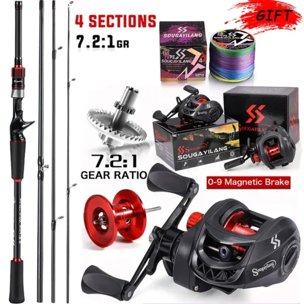 Carbon Fiber Fishing Rod and Reel Combo - Image 10