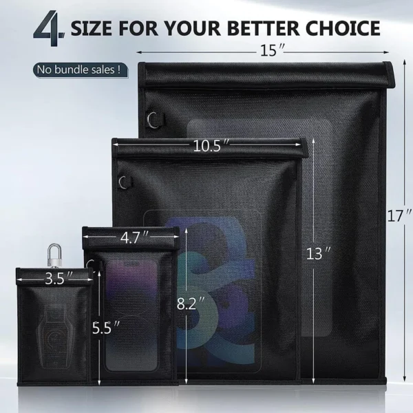 5 PCS Faraday Bag Kit - Image 6