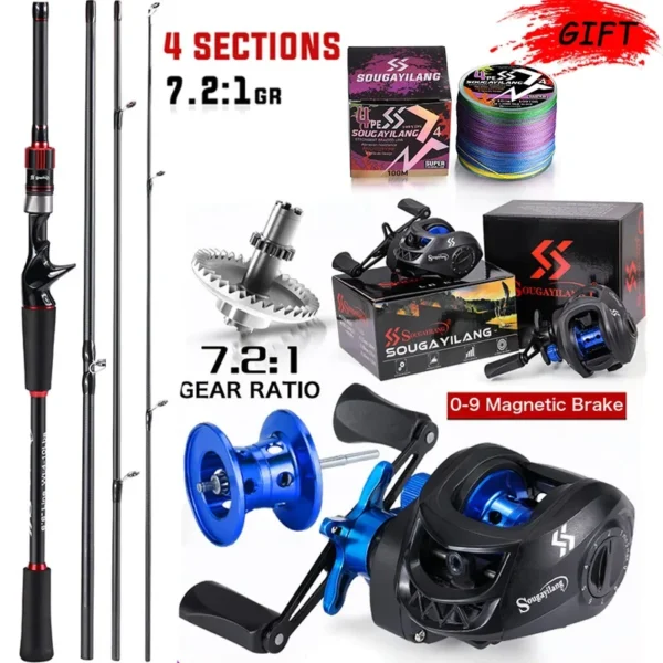 Carbon Fiber Fishing Rod and Reel Combo - Image 9