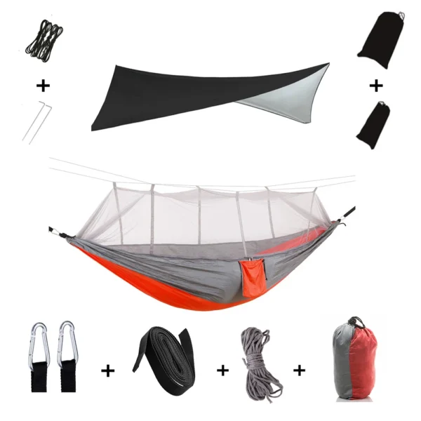 Hammock Set With Mosquito Net And Rain Tent - Image 30