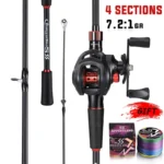 Carbon Fiber Fishing Rod and Reel Combo