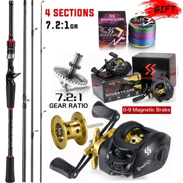 Carbon Fiber Fishing Rod and Reel Combo - Image 8