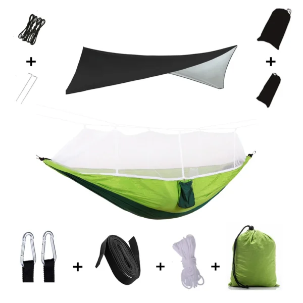 Hammock Set With Mosquito Net And Rain Tent - Image 26