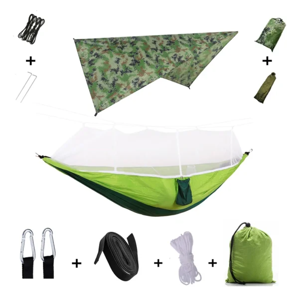 Hammock Set With Mosquito Net And Rain Tent - Image 28