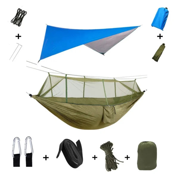 Hammock Set With Mosquito Net And Rain Tent - Image 15