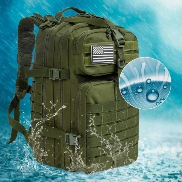 50L Waterproof MOLLE Backpack - Image 6