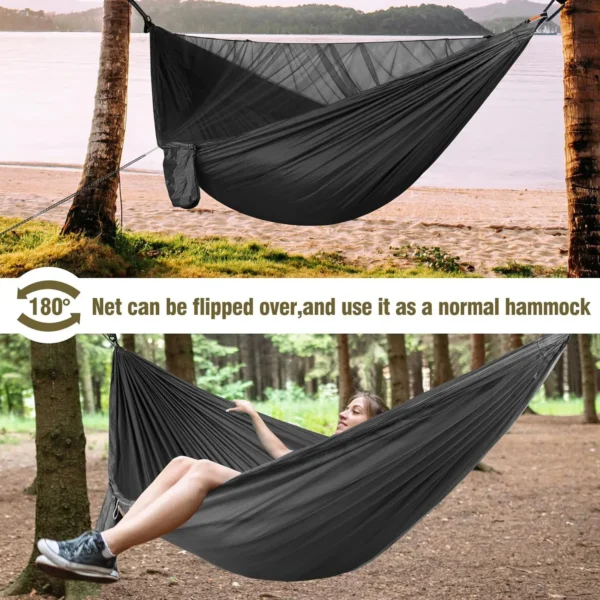 Portable Quick Setup Hammock with Mosquito Net - Image 6