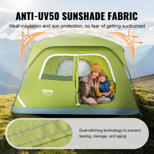 Large 6-Person Waterproof Tent - Image 4