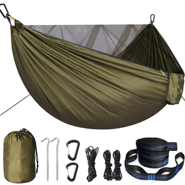 Portable Quick Setup Hammock with Mosquito Net - Image 9