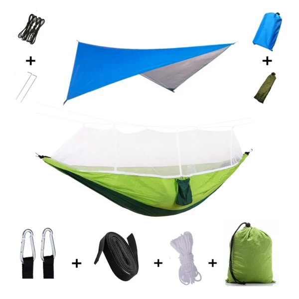 Hammock Set With Mosquito Net And Rain Tent - Image 25