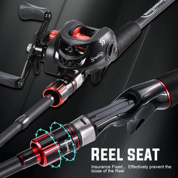 Carbon Fiber Fishing Rod and Reel Combo - Image 5