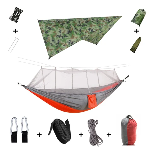 Hammock Set With Mosquito Net And Rain Tent - Image 18