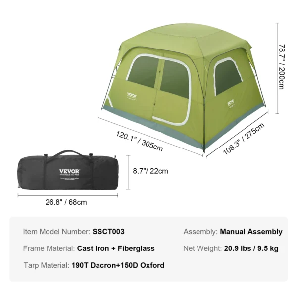 4-Person Pop Up Tent - Image 9