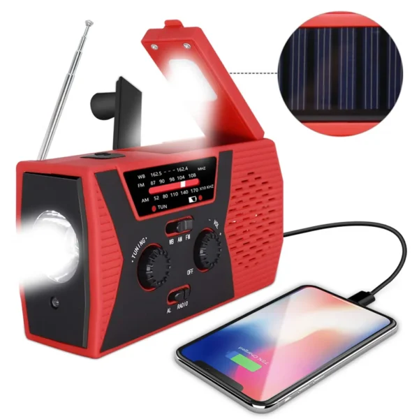 Emergency Solar Hand Crank Radio - Image 3