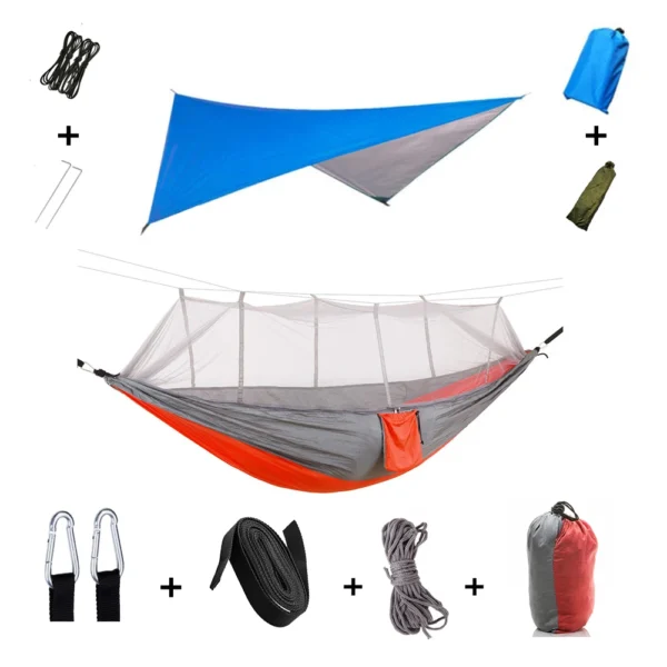 Hammock Set With Mosquito Net And Rain Tent - Image 29