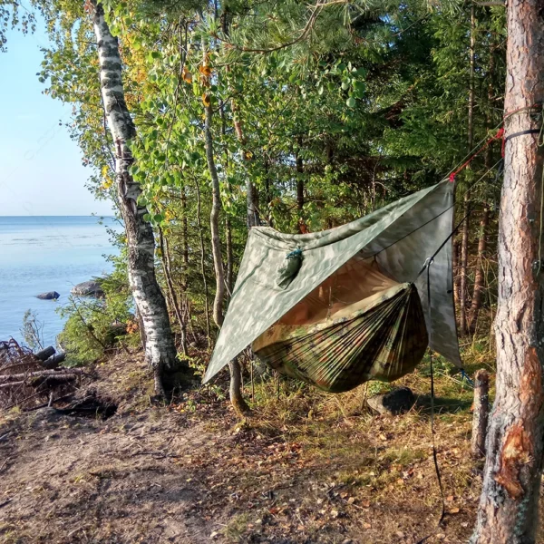 Hammock Set With Mosquito Net And Rain Tent - Image 6