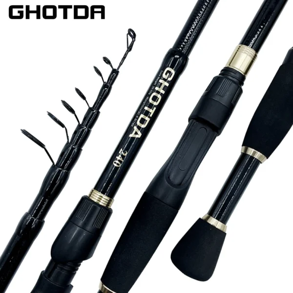 Carbon Fiber Telescopic Fishing Rod and Reel Combo - Image 5